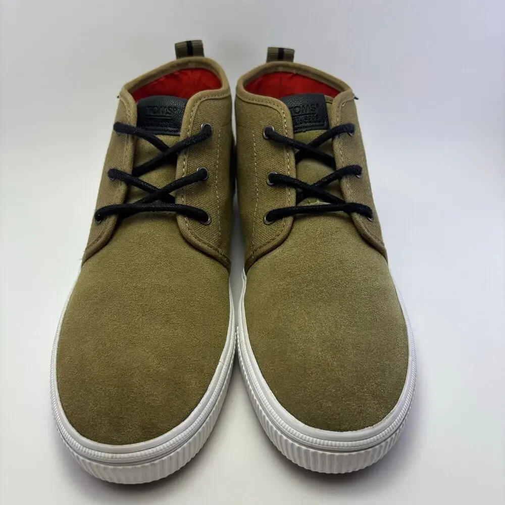 TOMS “Carlo” Mid Terrain Leather Clover Men’s Shoes Size 8.5